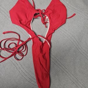 Red One-Piece Swimsuit